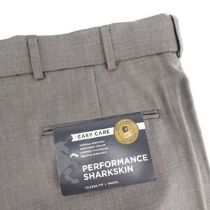 stafford travel sharkskin pleated dress pants stafford travel classic fit sharkskin pleated